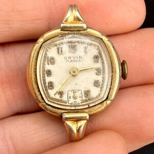Vintage Orvin Watch Gold Tone NO Band Untested